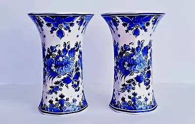 Buy Delft Blue & White Chalice Vase Hand-painted Excellent • 102.51£