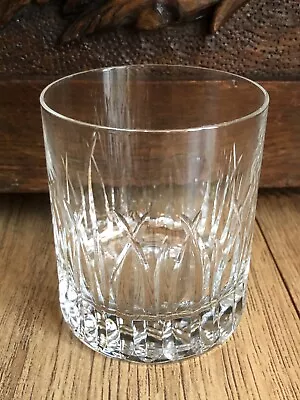 Buy Single Crystal Whisky Tumbler Glass 🥃 Clear Etched Patterned Classic Chic Style • 7.90£