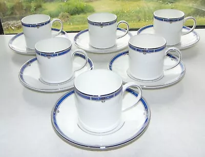 Buy Wedgwood English Bone China Kingsbridge Pattern 6 X Coffee Cups And Saucers • 35£