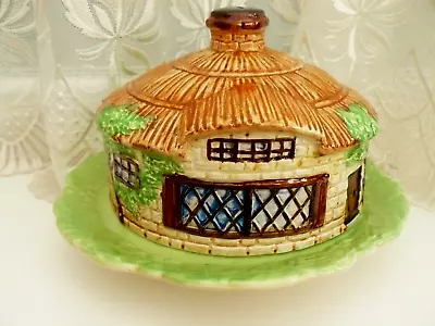 Buy Beswick     Thatched Cottage Ware Round Butter/cheese Dish • 12£