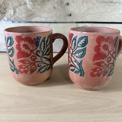 Buy Pottery Clay Middle Eastern Hand Painted Cups New • 19.99£