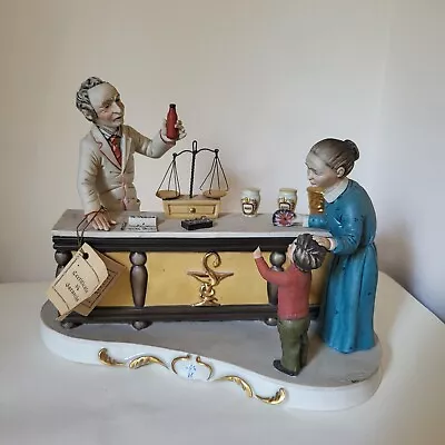 Buy Vintage Capodimonte The Apothecary's Chemists Shop Ornament By Guidolin No. 905 • 59.99£