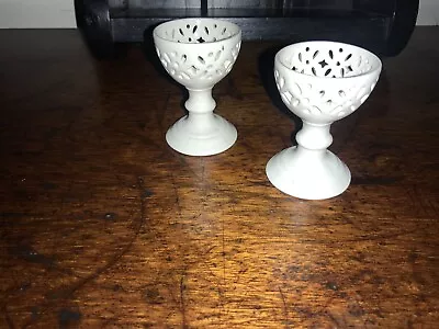 Buy Stunning Pair Of Leeds Creamware Egg Cups  • 25£