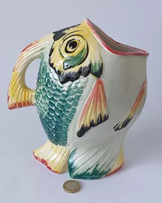 Buy Ceramics Of Bassano~  Tropical Fish Jug ~ Made In Italy  Hand Painted • 8.99£