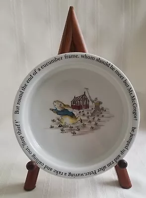 Buy Vintage Peter Rabbit Bowl Beatrix Potter Wedgwood Made In England Replacement  • 11.89£