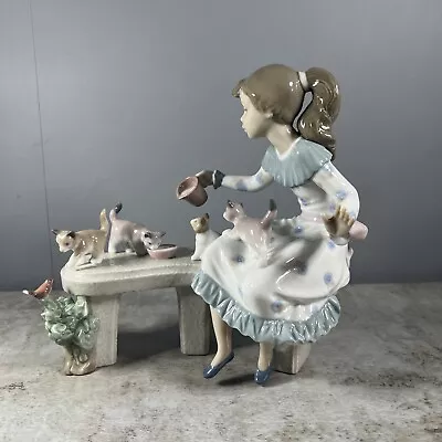 Buy Lladro Mealtime Porcelain Figurine Perfect Condition • 199.99£