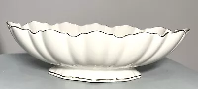 Buy Euc Vintage Lenox China Large Oval Serving Bowl 24k Gold Trim Scalloped Footed • 32.61£