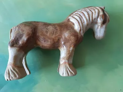 Buy Vintage Tremar Pottery Shire Horse Stoneware Figurine Handmade By Roger Birkett • 8.99£
