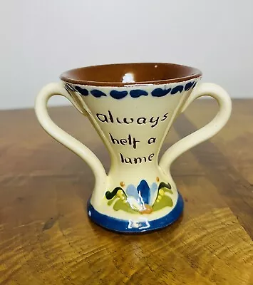 Buy Tormohum Torquay Vintage Motto Ware Small Vase Hand Made Red Ware Devon England • 23.30£