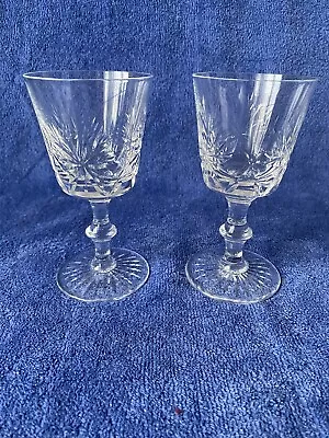 Buy 2 X EDINBURGH Crystal STAR OF EDINBURGH Cut Sherry Glass 6 X 12 Cm (1) Stamped. • 12£