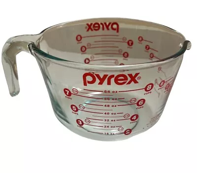 Buy PYREX Vintage 8 Cups 2000 ML 64OZ 564 USA Large Glass Measuring Bowl Lower Case • 32.62£