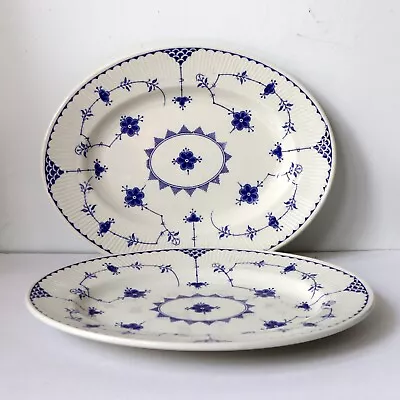 Buy 2 Vintage Masons Ironstone Denmark Oval Serving Dishes Platters Plates 12  X 9  • 19.99£