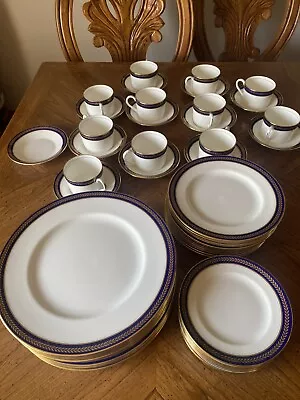 Buy Coalport Bone China Blue Wheat Five Pc Place Setting For Twelve • 1,118.32£