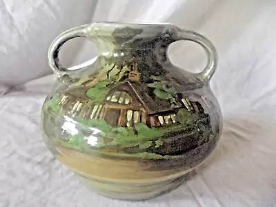 Buy Antique Thomas Forester & Sons Twin Handled Squat Vase 1920s • 145£