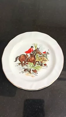 Buy Fenton China Small Trinket Plate Hunting Scene • 2.99£