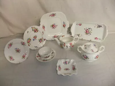 Buy C4 Porcelain Coalport - Shrewsbury - Embossed Floral Vintage Tableware 2A4B • 14.93£