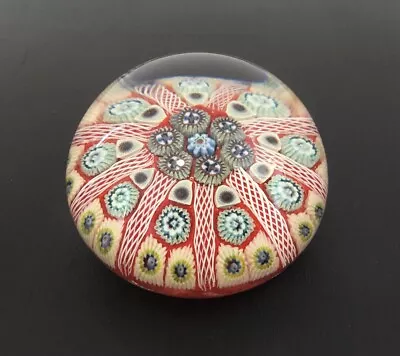 Buy Millefiori Glass Paperweight Hand Blown Pontil Mark • 29.99£