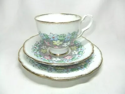Buy Royal Stafford Tea Trio Tea Cup & Saucer & Side Plate Meadow Sweet Floral • 9.99£