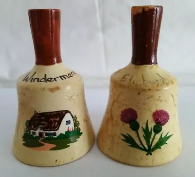 Buy Hand Bells Manor Ware Miniature Memorabilia Vintage Ornamenta Collectors X2 • 11.99£