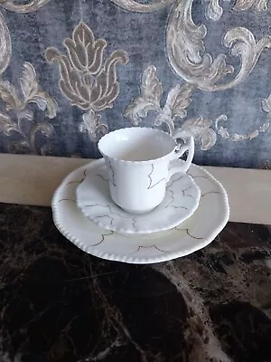 Buy Antique Coalport A.D 1750 Coffee Cup With Saucer And Dessert Plate Trio Rare • 40£