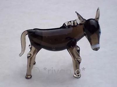 Buy DONKEY FIGURINE@Glass Ornament@UNIQUE Collectable Gift FARM Animal@ASS@SEASIDE • 5.99£