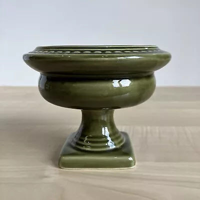 Buy Vintage Dartmouth Of Devon Pottery Pedestal Vase / Pillar Candle Holder H 10.5cm • 15.99£