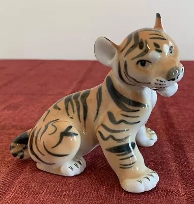 Buy Russian Lomonosov Ussr Tiger Cub Figurine 5” Tall • 10£