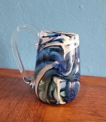 Buy Studio Art Glass Speckled Glass Mug By Jerry Leaders - MINT • 42.01£