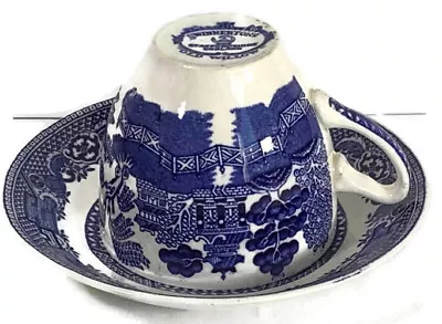 Buy 1940s Swinnertons Old Willow Cup & Saucer Blue & White Willow Pattern Vintage • 13.50£