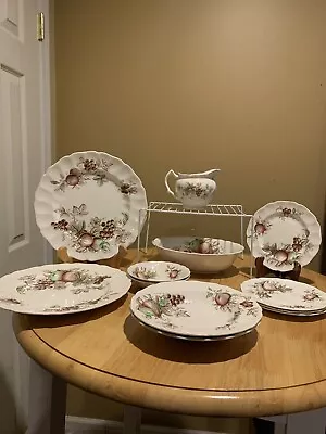 Buy 12 Piece Vintage Johnson Brothers Dinnerware “ Harvest Time” • 74.55£