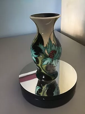 Buy Moorcroft Decorative Vase. 2006 Eric Kals Thistle Theme. 13cm High • 70£