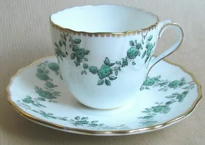 Buy CAULDON CHINA K4776 FLORAL SWAGS & GILT COFFEE CUPS & SAUCERS (Ref7525) • 15£