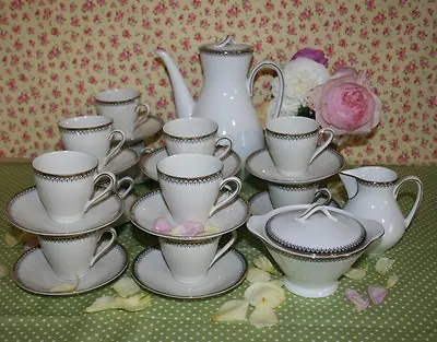 Buy Vintage Bavarian Winterling Marktleuthen Demitasse Coffee Set For 12 - Superb • 44.50£