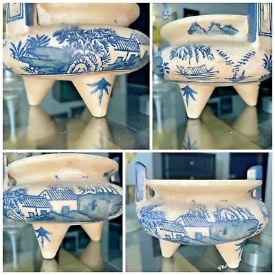 Buy Antique Chinese Blue And White Handpainted Theme Pottery Incense Burner    • 46.60£