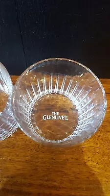 Buy Glenlivet Single Malt Cut Glass Whisky Glasses X2 New Man Cave/home • 5£