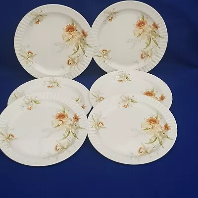 Buy Vintage ROYAL WORCESTER SPODE Hammersley Bone China 6 SALAD  PLATES • 21.99£