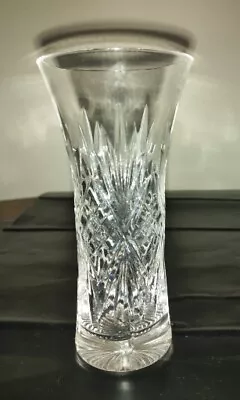 Buy Crystal Vase Carved Drawing. Vintage            • 6.99£