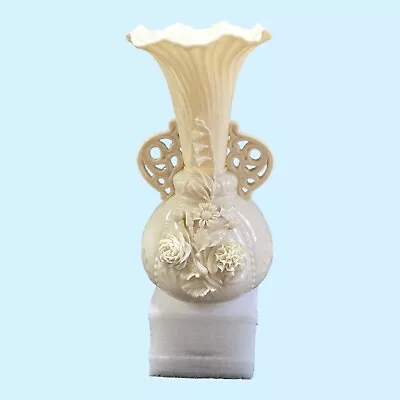 Buy Antique Vase Belleek Fermanagh Irland  Princess Rose & Lily Of Valley, 9 , 1926s • 219£