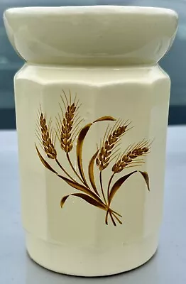 Buy Gailstyn-Sutton Harvest Wheat Stoneware Pottery 7 In.Tall Crock Canister Vintage • 11.17£