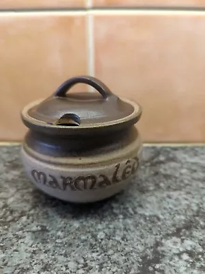 Buy Tregaron Studio Pottery Cymru Welsh Marmaled Marmalade Pot & Lid Country Kitchen • 8.95£