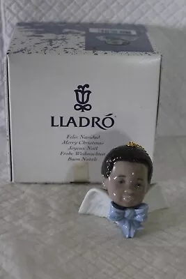 Buy Boxed Lladro 6445 Seraph With Bow & Angel Wings 8cm Christmas Ornament - VGC • 20£