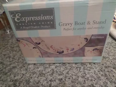 Buy Royal Doulton Windermere Gravy Boat And Stand In Box • 7.50£