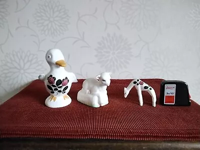 Buy Plichta Pottery Giraffe Duck Lamb Wemyss Clover Pattern Art Studio Hand Painted  • 18£