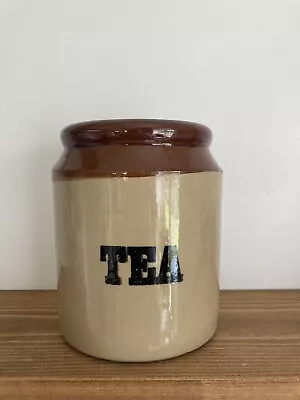 Buy Vintage Stoneware Tea Pot Jar • 8£