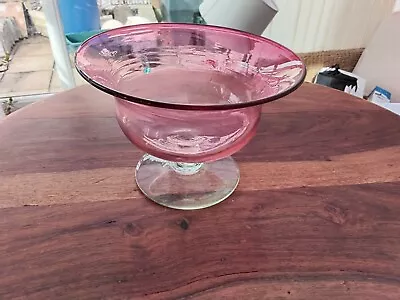 Buy Vintage Cranberry Glass Bowl • 5£