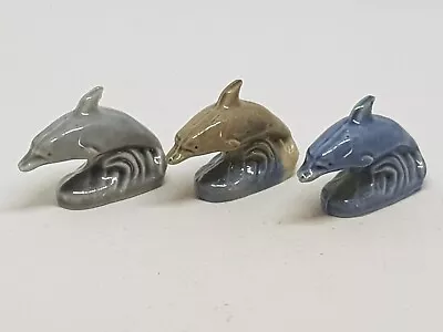 Buy Wade Whimsies Rare Dolphins Wildlife Blue Sealife Grey And Grey Blue From Set 9 • 5£
