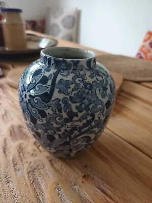 Buy Wood And Sons Chung Vase, Blue And White Pottery Oriental • 25£