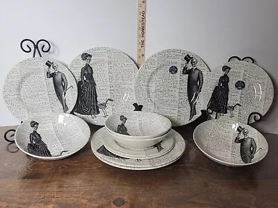 Buy 12 Pc. Victorian English Pottery By Royal Stafford Dinnerware Set SkeletonScript • 279.57£