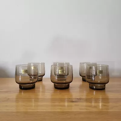 Buy Luminarc Set Of 6 French Drinking Glasses - Retro 1970s • 19.95£