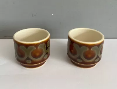 Buy Pair Of Vintage Hornsea Pottery Brontë Design Egg Cup 1975 • 8£